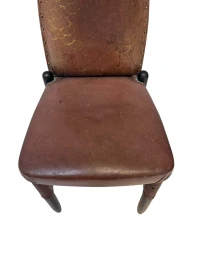 Art Deco Amsterdamse School High-Back Side Chair by Michel de Klerk, 1916/1925